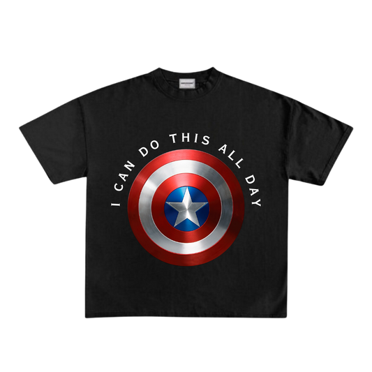 Captain America Shield Half Sleeve T-Shirt